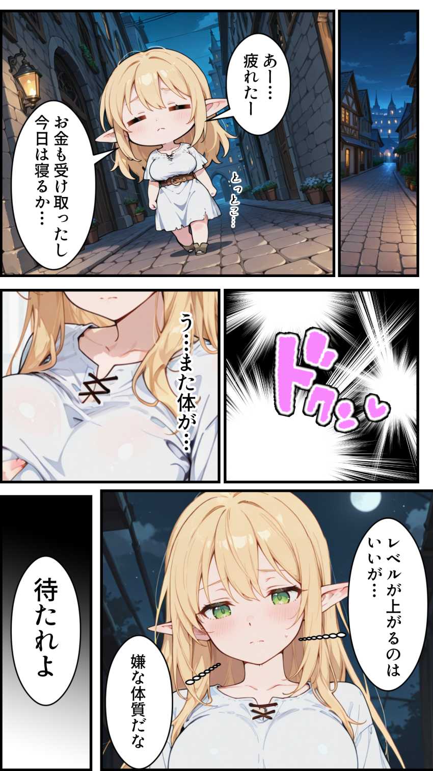 【エロ同人】女さん「魔法でワンパンっすよｗ」異世界転生したらエルフになったｗ【社畜のオレが転生チート『精液吸収成長』でレベル999の淫乱TSエルフ娼婦になる物語】