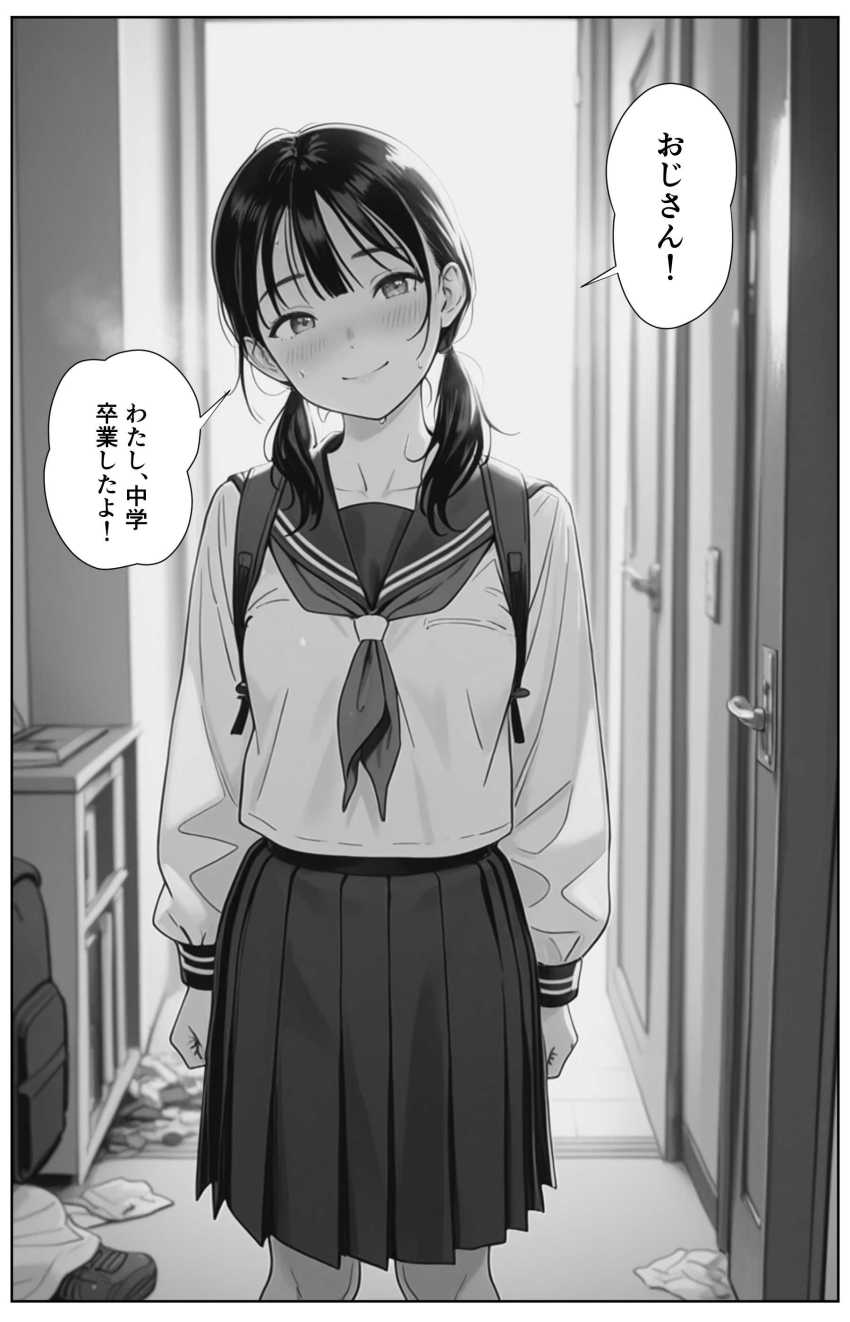 【エロ同人】女さん「も～おじさん勃起すごすぎ♥」おじさん大好き女子とラブラブセッ●ス【卒業まで我慢してた3年間分の精液を、卒業したての彼女の小さな子宮に全部中出ししていいよね？】