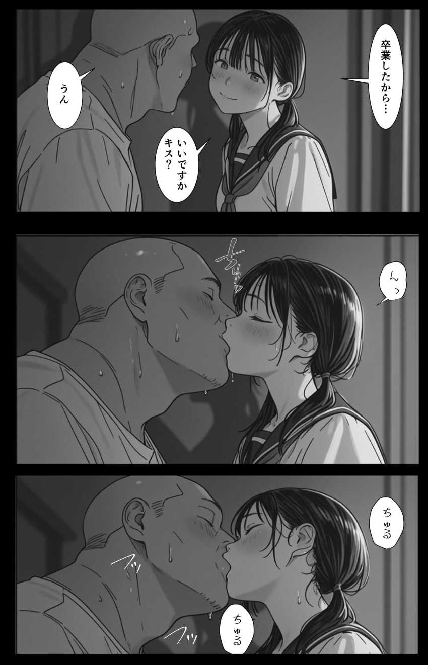 【エロ同人】女さん「も～おじさん勃起すごすぎ♥」おじさん大好き女子とラブラブセッ●ス【卒業まで我慢してた3年間分の精液を、卒業したての彼女の小さな子宮に全部中出ししていいよね？】