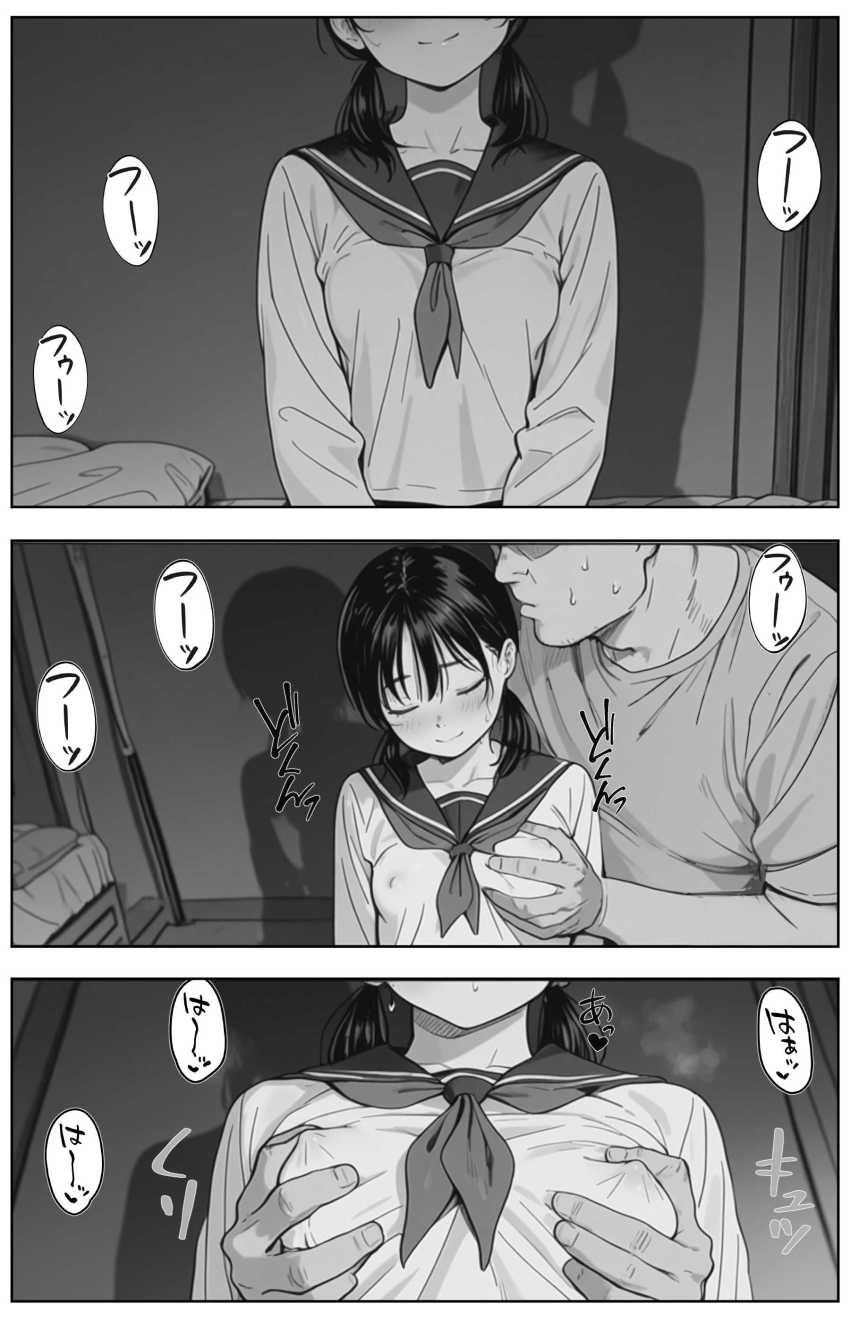 【エロ同人】女さん「も～おじさん勃起すごすぎ♥」おじさん大好き女子とラブラブセッ●ス【卒業まで我慢してた3年間分の精液を、卒業したての彼女の小さな子宮に全部中出ししていいよね？】