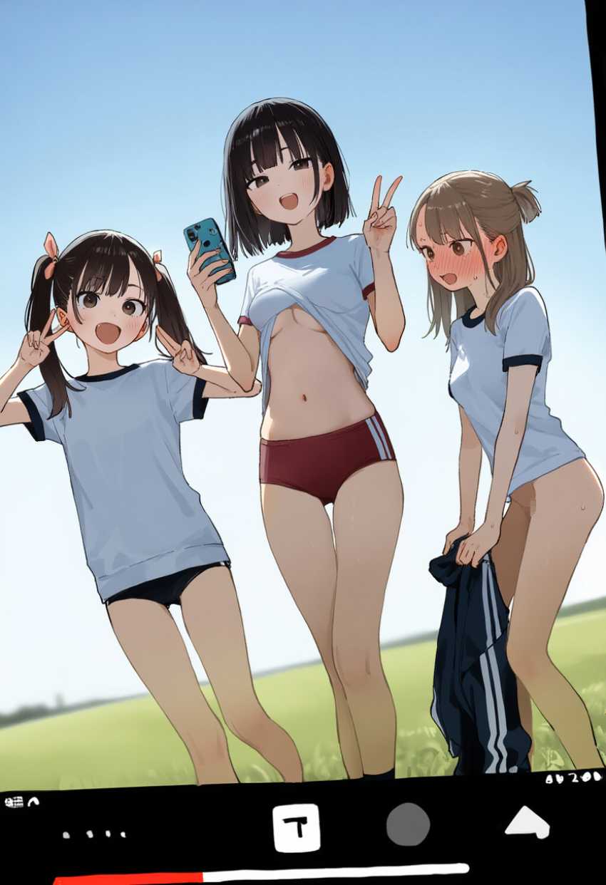 【画像】SNSでエロ配信をしてバズろうと目論むJKさんたち