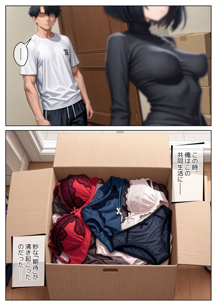 【エロ同人】妹さん「お兄ちゃん…私のお尻に何かこぼした？」合理的な妹と欲求不満な兄との同棲生活【クール系妹（26）との同棲生活】