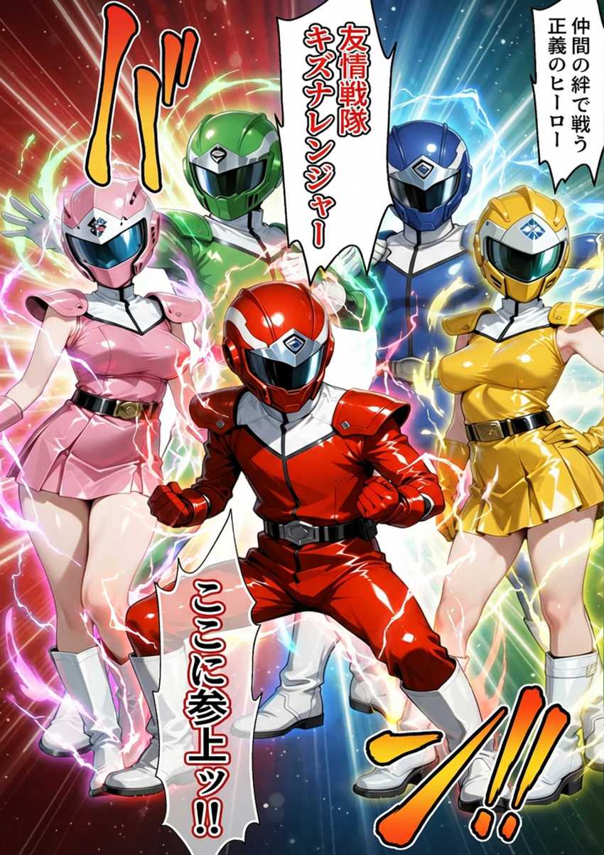 【エロ同人】女さん「正義のヒーローは悪に負けたりしない！！」悪と戦う正義のヒロインが悪の組織に陵辱される【正義の戦隊ヒロイン！】