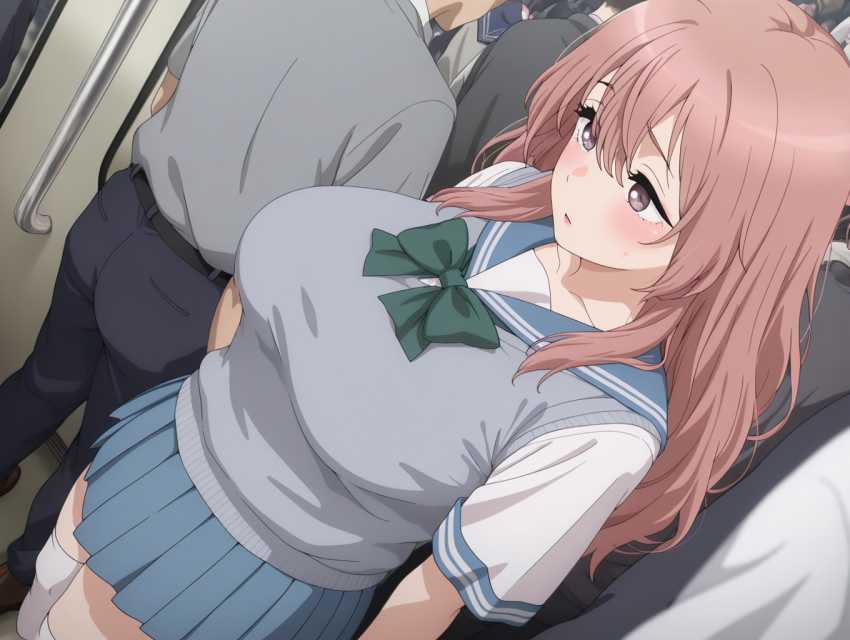 【画像】通学途中に痴漢集団に囲まれ強制的に連れ去られてしまうJKさん