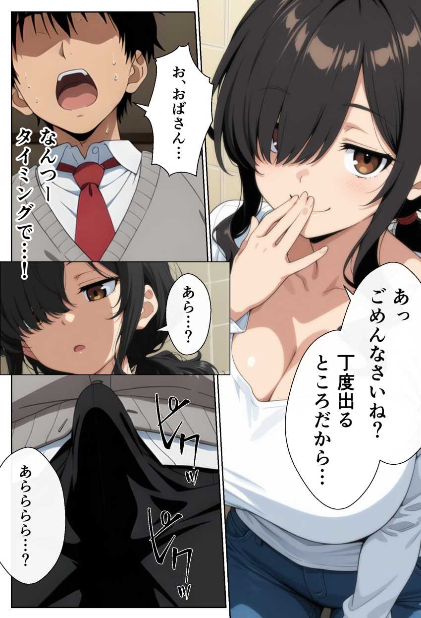 【エロ同人】女さん「な、なんで…ママとお前がえっちしてるんだ…?」オタ友女子の家に遊びに行ったら激エロな母親と一線超えてしまった【オタ友の母】