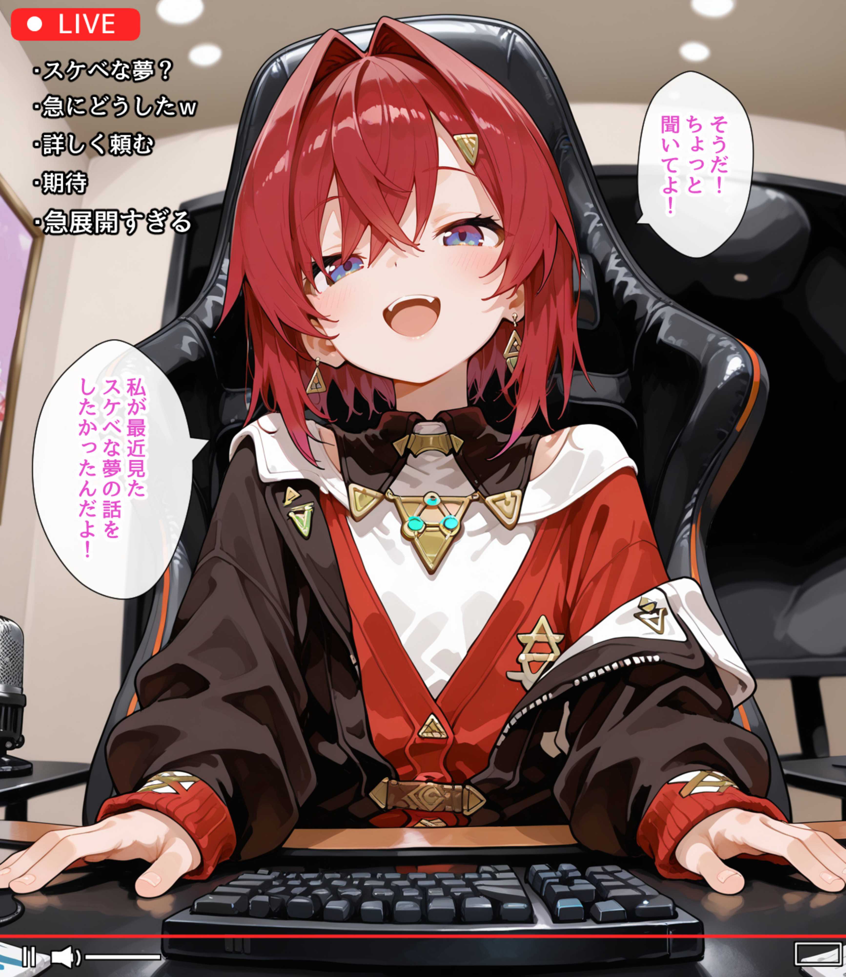 【画像】女さん「口でしてげよっか♥」夢で見たエッチな体験を配信で語る女さんのトップ画像