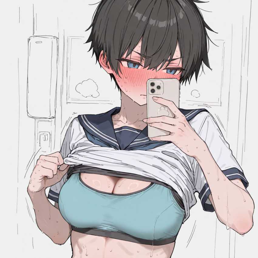 【エロ同人】男さん「なに？もうイキそうなの？♥」難攻不落な女マネさんの秘密を知ってしまったｗ【褐色不愛想野球部マネージャーの弱み握った】