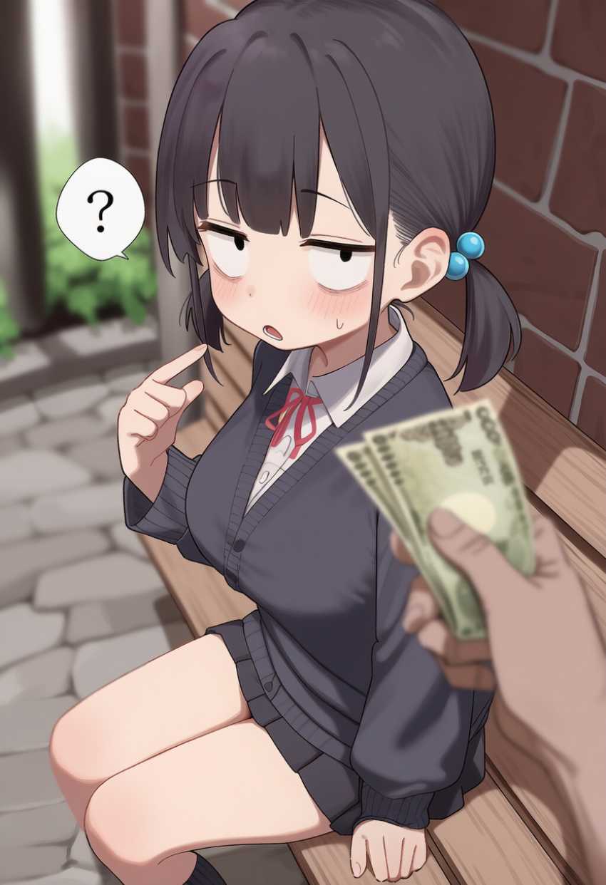 【画像】自己肯定感低そうな陰キャJKさんに金ちらつかせて中出しセッ●スに持ち込むおじさん