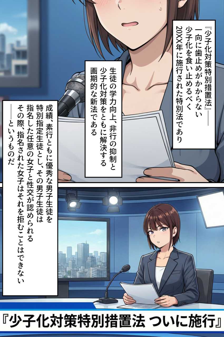 【エロ同人】ギャルさん「やめろッ！！キモオタッ！！」国の少子化対策で成立した法律がエグすぎた【肉便器法の成立した世界で】