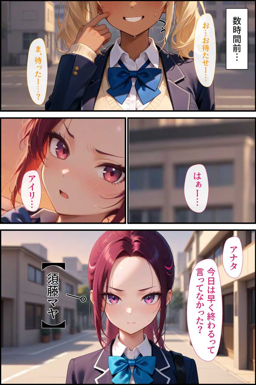 【エロ同人】ギャルさん「ウソ…本当に出され…」チ●ンを追い詰めたつもりが狩られる側だったJKさん【刑性逆転【無人駅】】