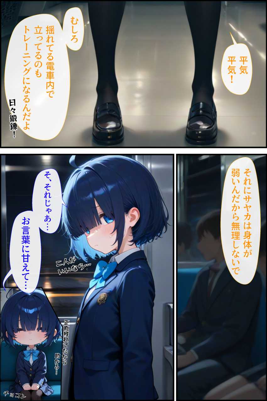 【エロ同人】ギャルさん「ウソ…本当に出され…」チ●ンを追い詰めたつもりが狩られる側だったJKさん【刑性逆転【無人駅】】