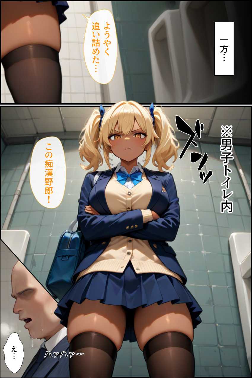 【エロ同人】ギャルさん「ウソ…本当に出され…」チ●ンを追い詰めたつもりが狩られる側だったJKさん【刑性逆転【無人駅】】