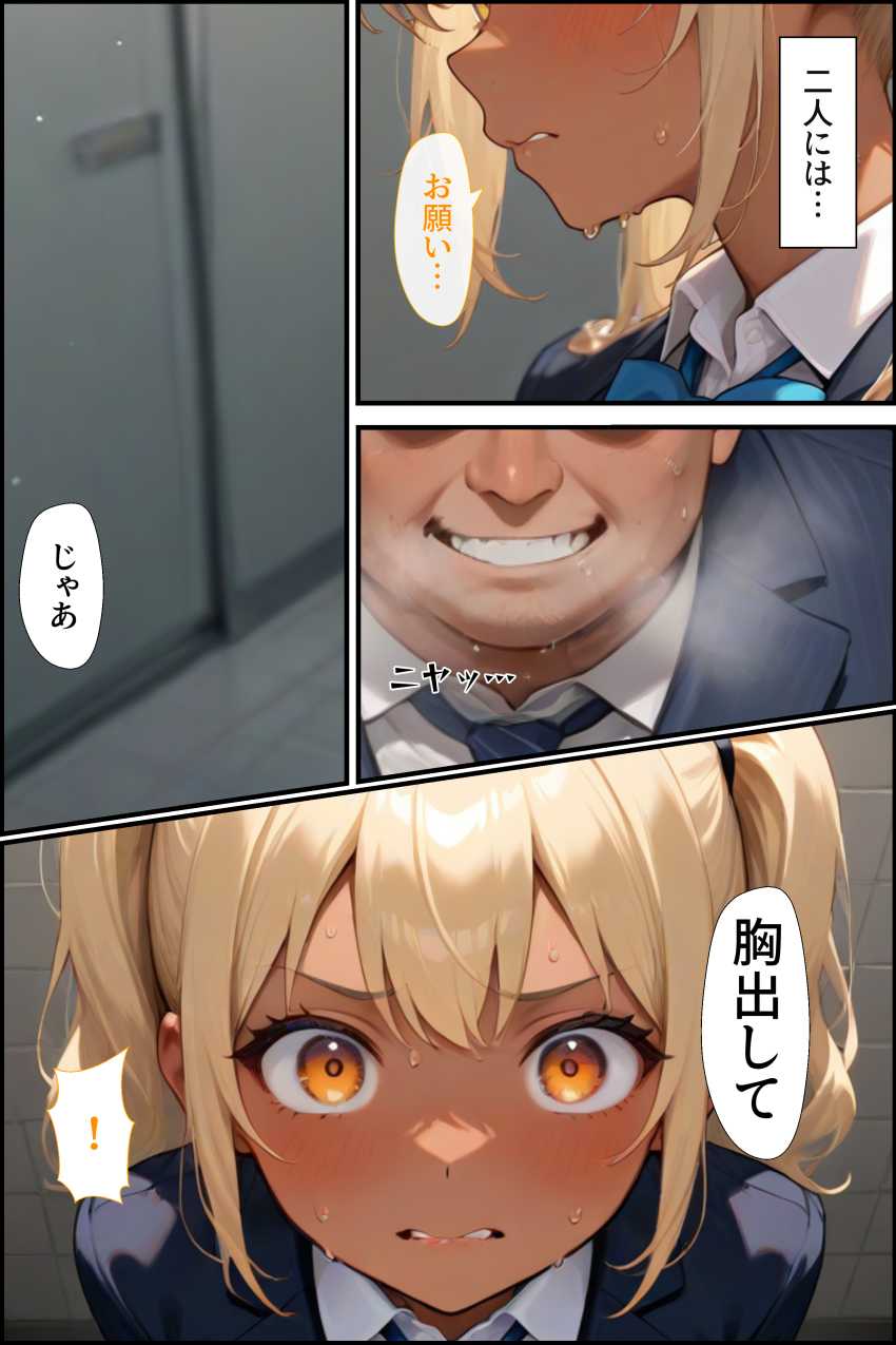 【エロ同人】ギャルさん「ウソ…本当に出され…」チ●ンを追い詰めたつもりが狩られる側だったJKさん【刑性逆転【無人駅】】