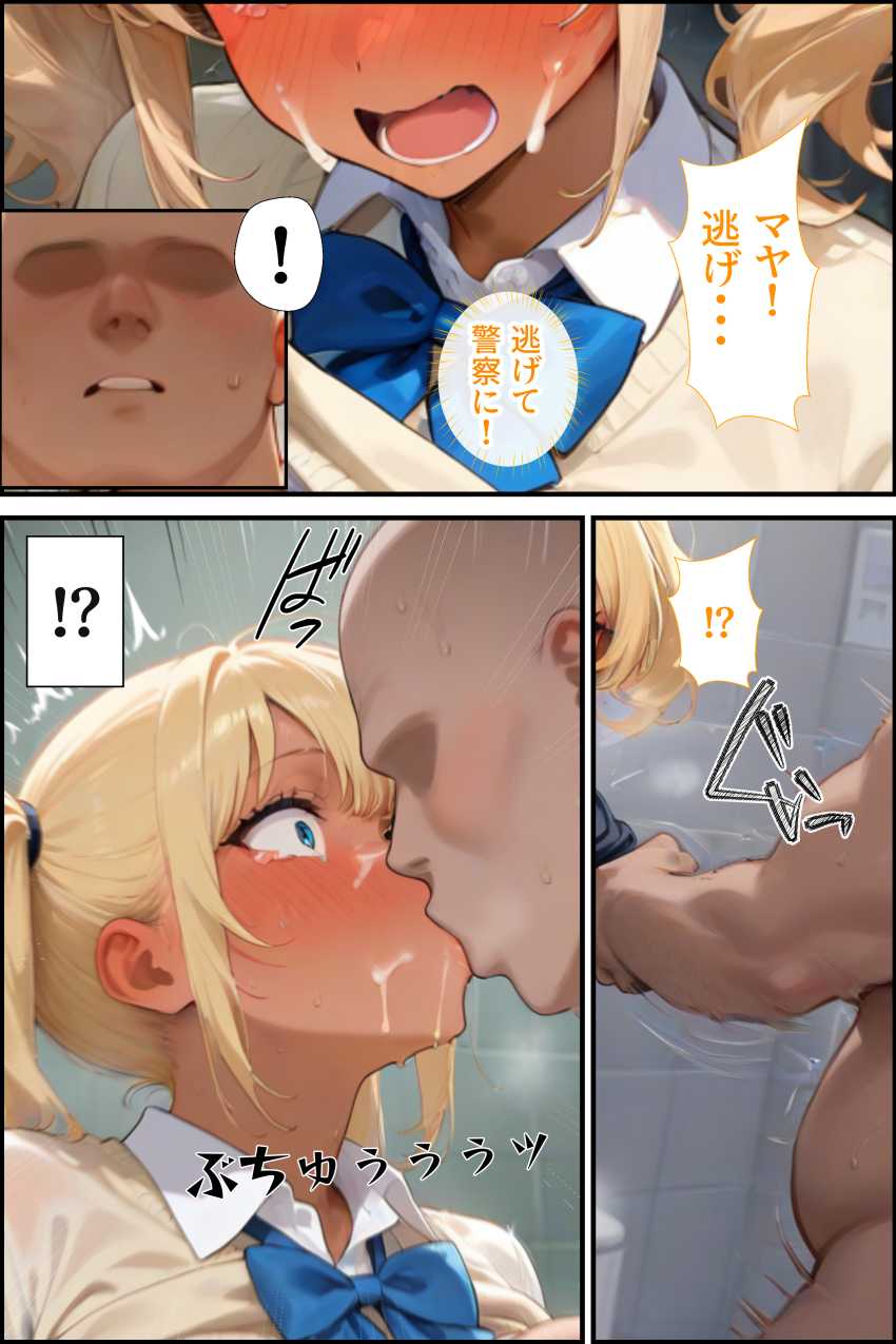 【エロ同人】ギャルさん「ウソ…本当に出され…」チ●ンを追い詰めたつもりが狩られる側だったJKさん【刑性逆転【無人駅】】