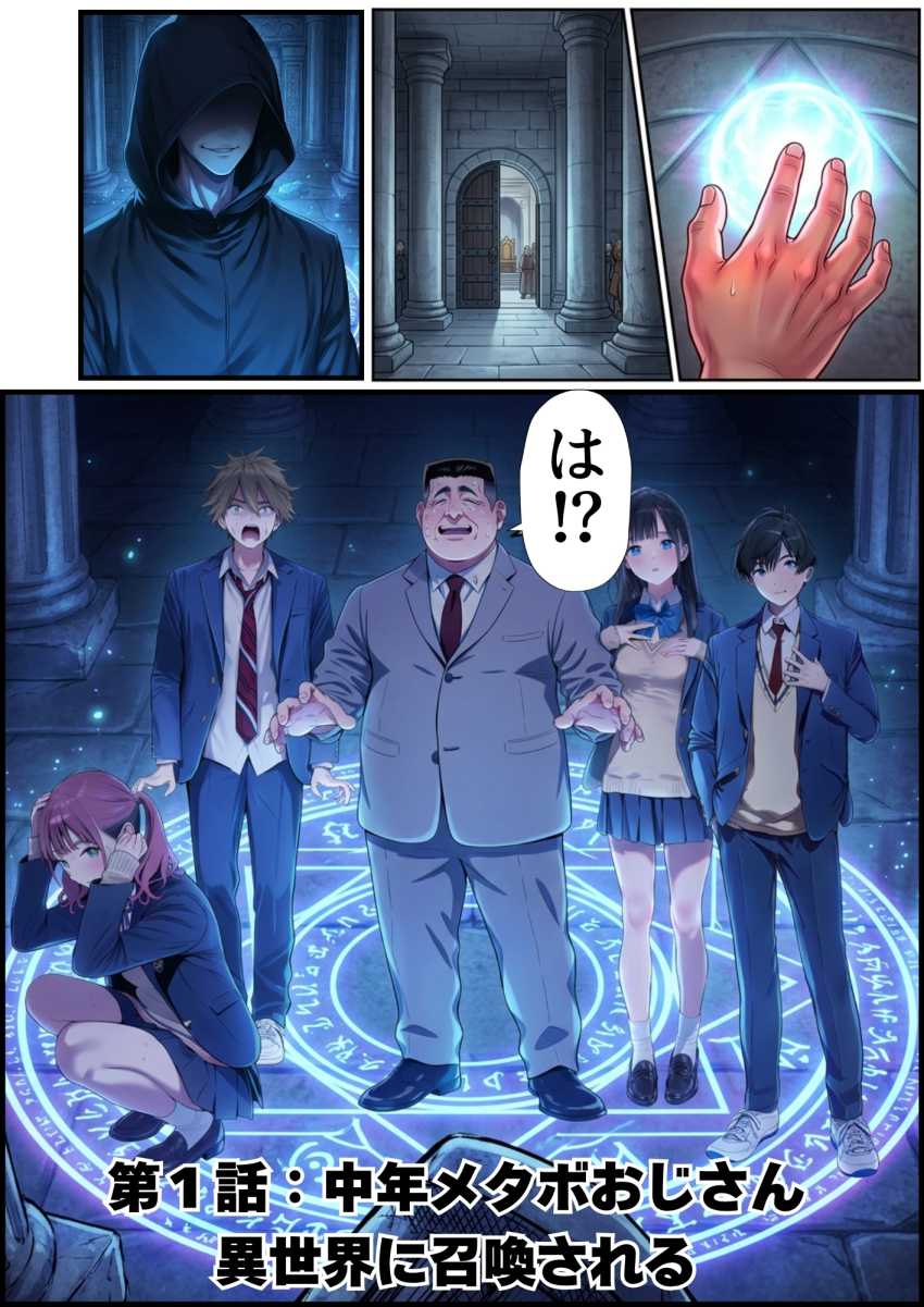 【エロ同人】おじさん「唇柔らけ～ｗ」追放された中年おじさんの職業はまさかの種付けおじさん【追放された種付けおじさん、辺境でハーレム悪徳領主になる】