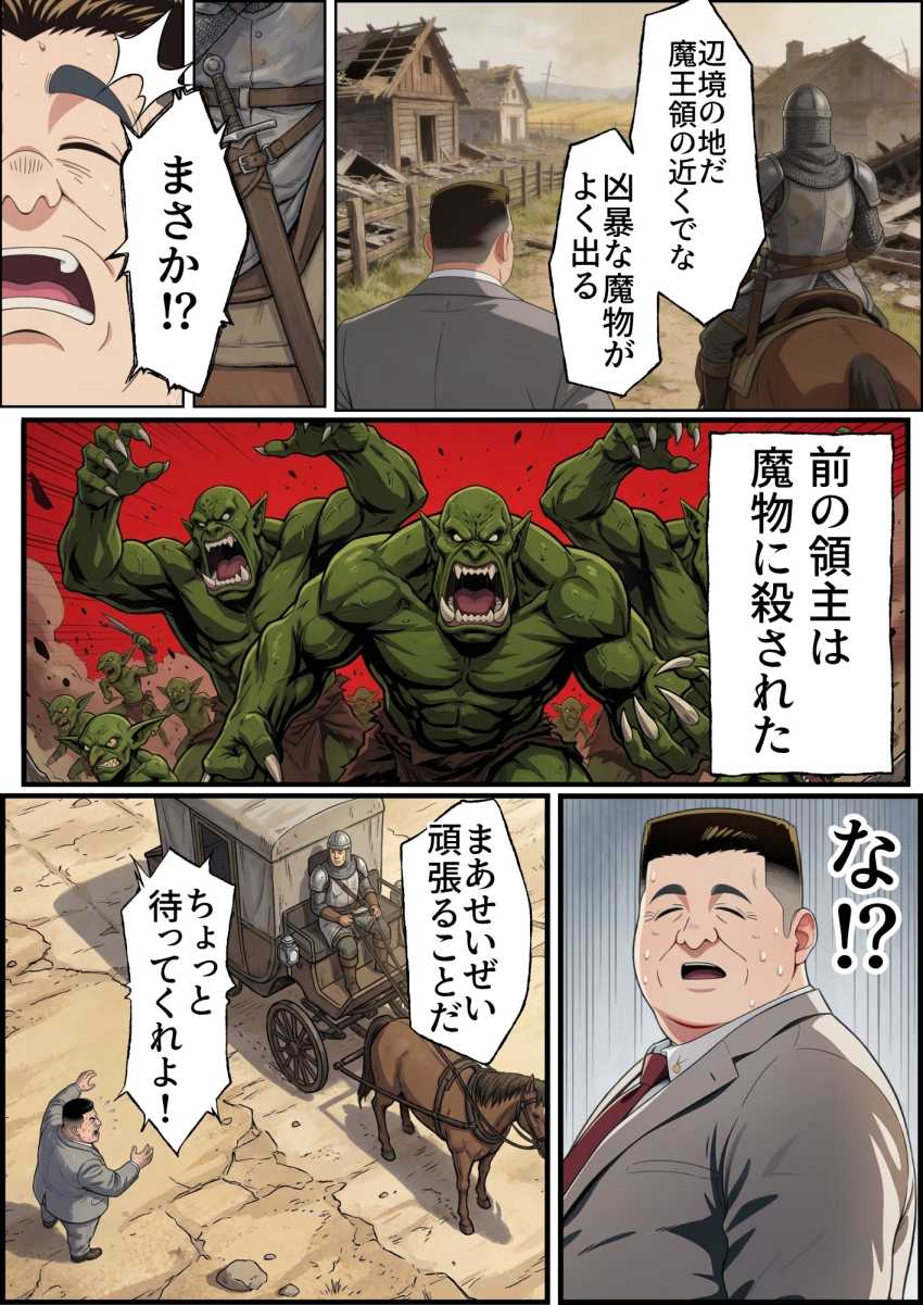 【エロ同人】おじさん「唇柔らけ～ｗ」追放された中年おじさんの職業はまさかの種付けおじさん【追放された種付けおじさん、辺境でハーレム悪徳領主になる】