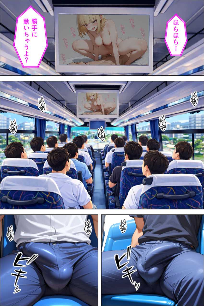 【エロ同人】ギャルさん「ご奉仕タイムでーす♥」観光バスのギャルガイドさんが前代未聞のド淫乱だった【淫乱ギャルバスガイド汁まみれご奉仕ツアー】