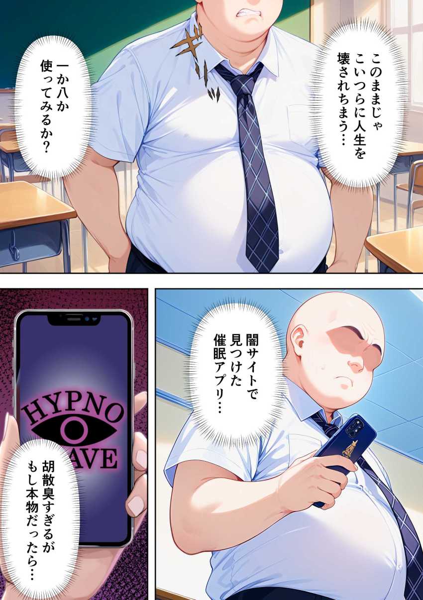 【エロ同人】男さん「この征服感たまらねぇ…♥」催●アプリでいじめっ子に復讐【俺をいじめる性悪女たちに催●アプリで復讐してハーレムを作る話】