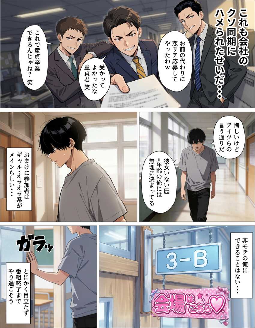 【エロ同人】男さん「これは…人生最大のえちえち回だ…！！♥」【ギャル上等～「セックスOK」の恋愛リアリティーショーで童貞が巨根無双する話～】