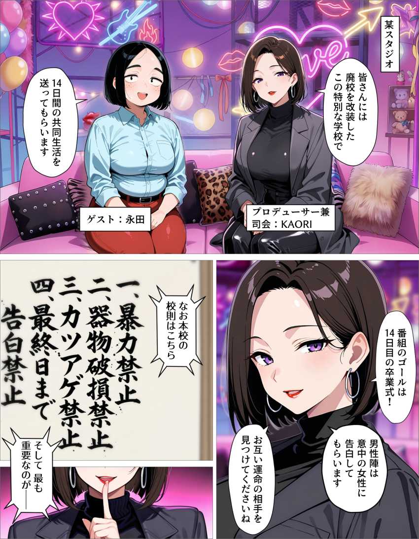 【エロ同人】男さん「これは…人生最大のえちえち回だ…！！♥」【ギャル上等～「セックスOK」の恋愛リアリティーショーで童貞が巨根無双する話～】