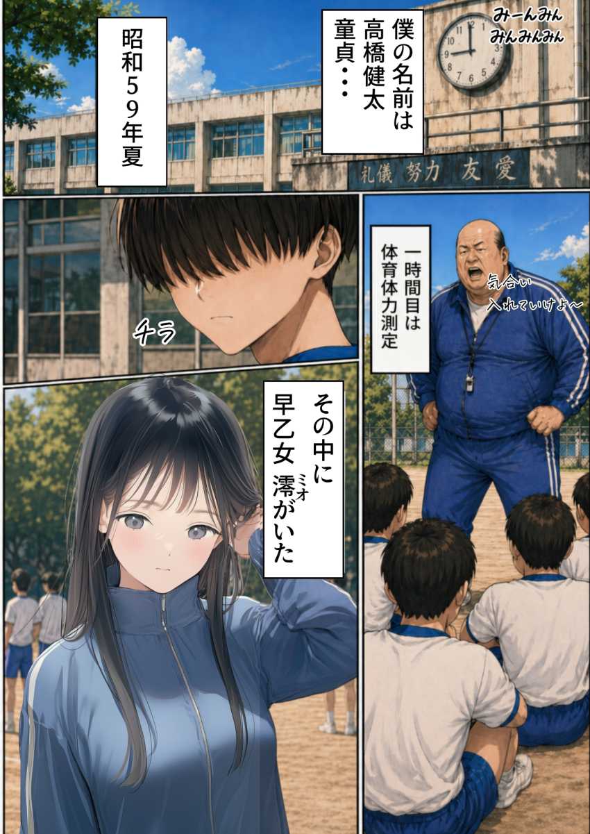 【エロ同人】おじさん「入れてくださいだろ？」【【昭和編】想いを寄せていたクラスメイトが中年メタボ教師（BMI40）と肉体関係だった件】