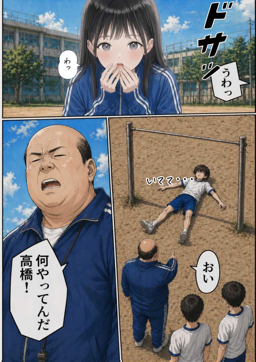 【エロ同人】おじさん「入れてくださいだろ？」【【昭和編】想いを寄せていたクラスメイトが中年メタボ教師（BMI40）と肉体関係だった件】