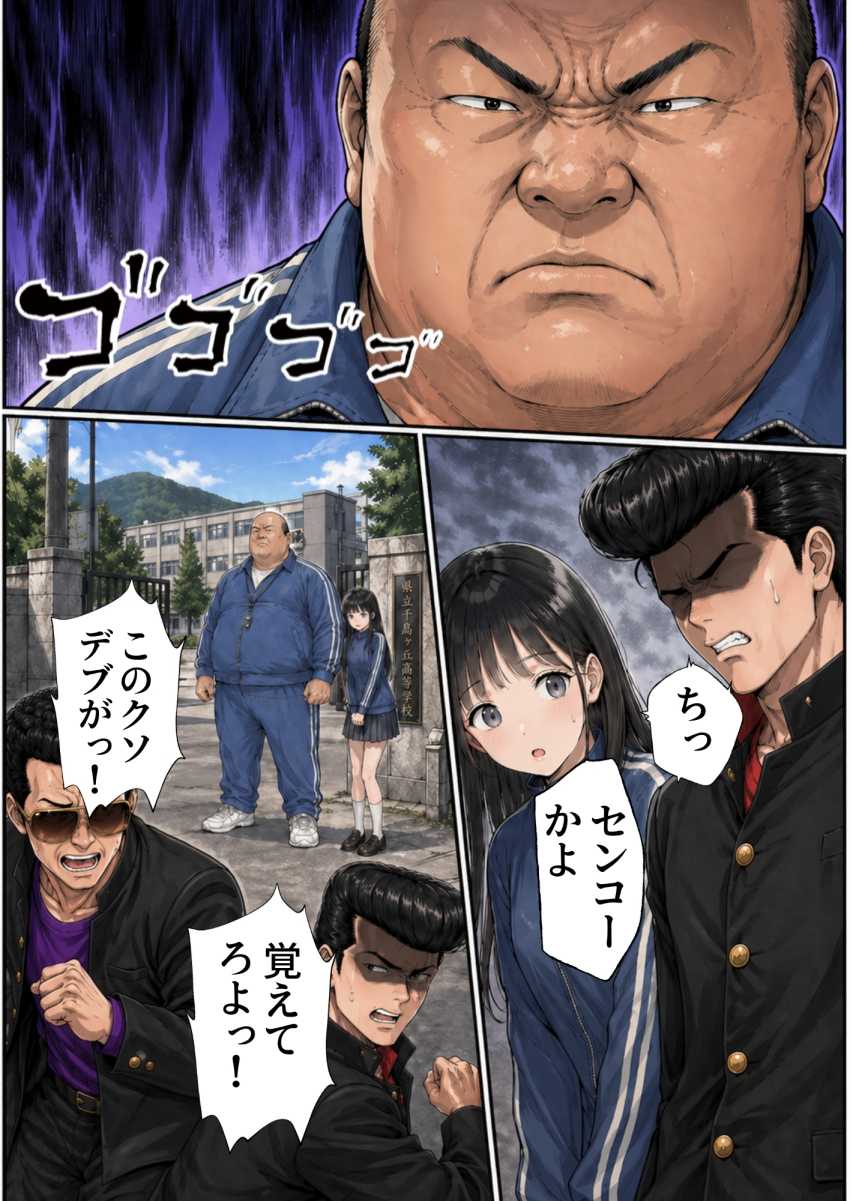 【エロ同人】おじさん「入れてくださいだろ？」【【昭和編】想いを寄せていたクラスメイトが中年メタボ教師（BMI40）と肉体関係だった件】