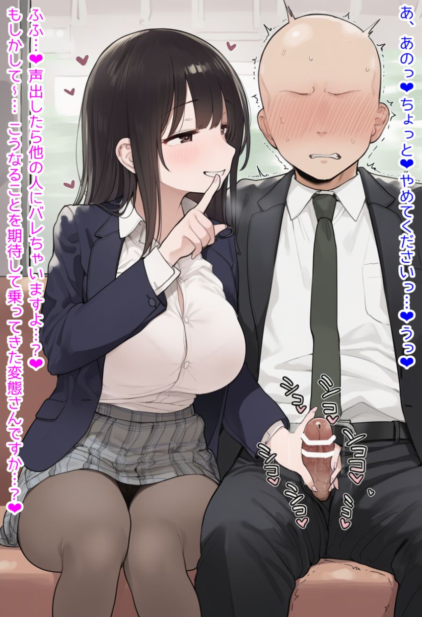 【画像】ギャルさん「おじさんめっちゃ変態じゃーん♥」常識改変された世界でJKに襲われるｗ