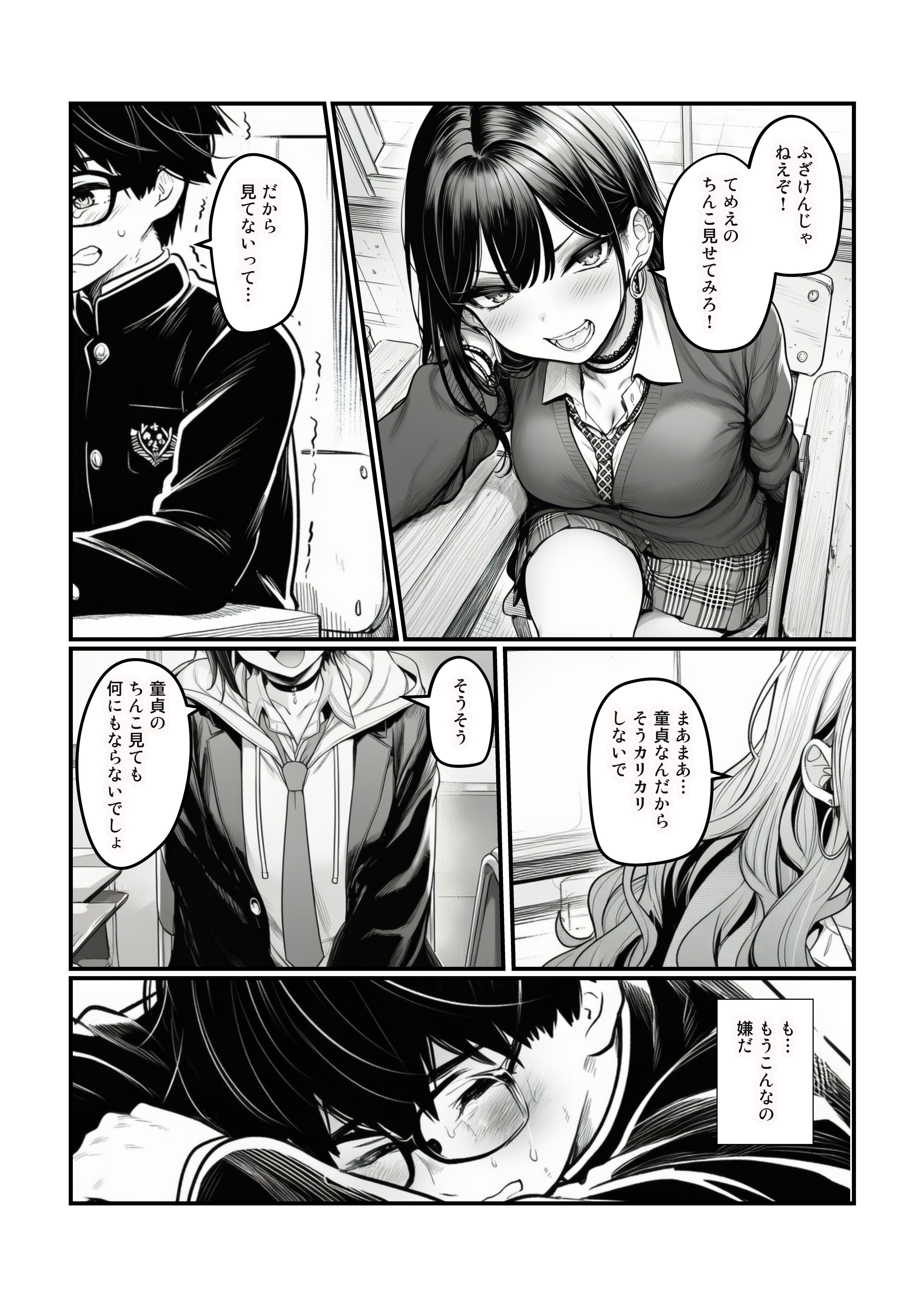 【同人】ギャルさん「これ…口に収まりきるかな…」【【快楽堕ちする一軍ギャルたち】巨根の僕が沼らせた】