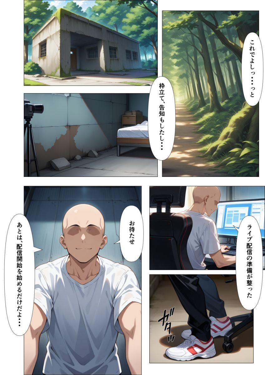 【漫画】男さん「ほら…がんばって抵抗しないと…♥」推しが違法サイトで拘束されセッ●ス配信させられてる