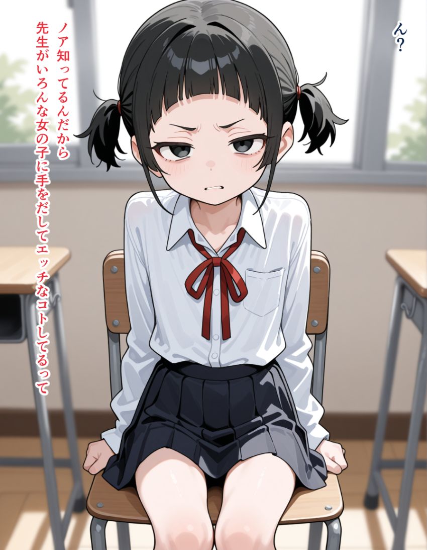 【画像】JKさん「いっ言うこと聞きますからっ…痛くしないで…っ」ちょっと足りないJKさんをわからせる