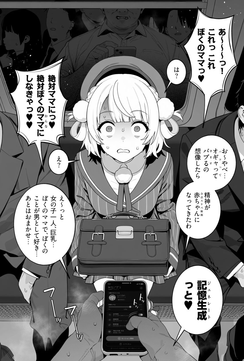 【画像】おじさん「まんまっまんまっ♥」催眠おじさんに目をつけられてしまったJKさん
