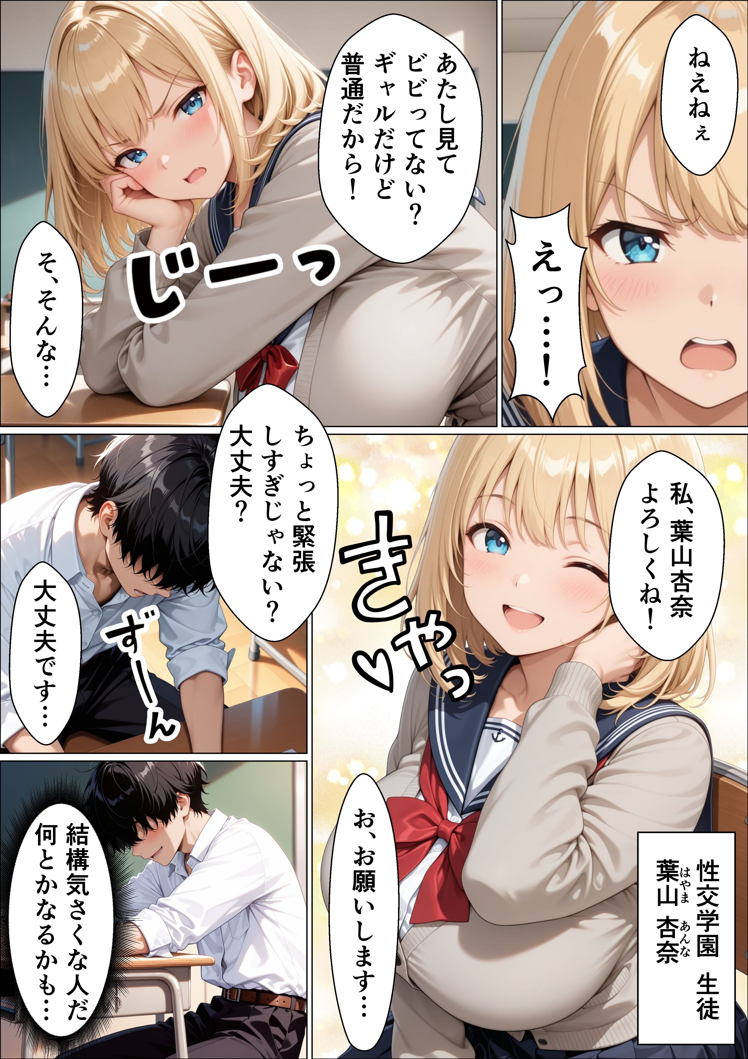 【画像】ギャルさん「フェラだけだからね…！」【女番長ギャルが事故で自分をかばった陰キャ転校生にご奉仕セックスする話】