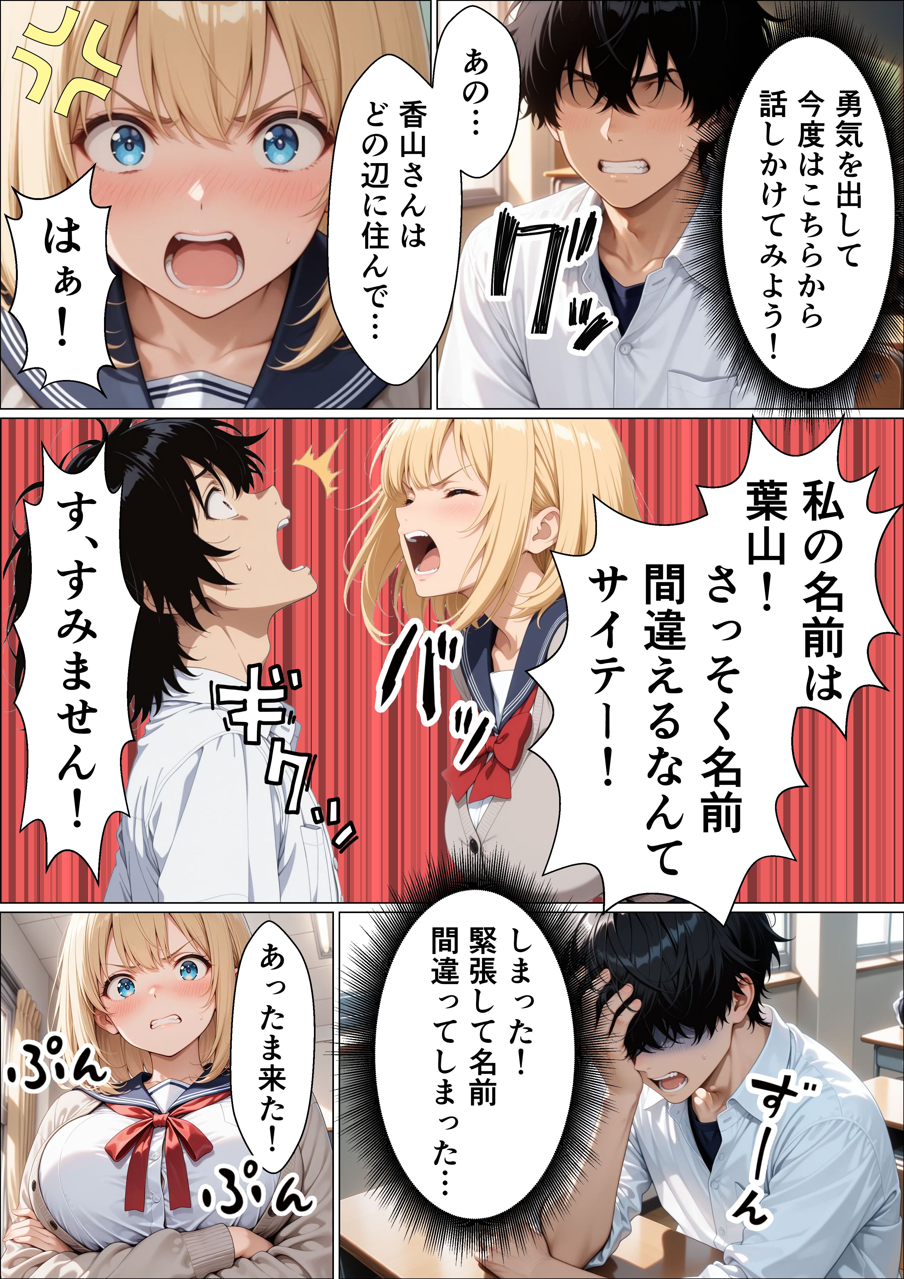 【画像】ギャルさん「フェラだけだからね…！」【女番長ギャルが事故で自分をかばった陰キャ転校生にご奉仕セックスする話】