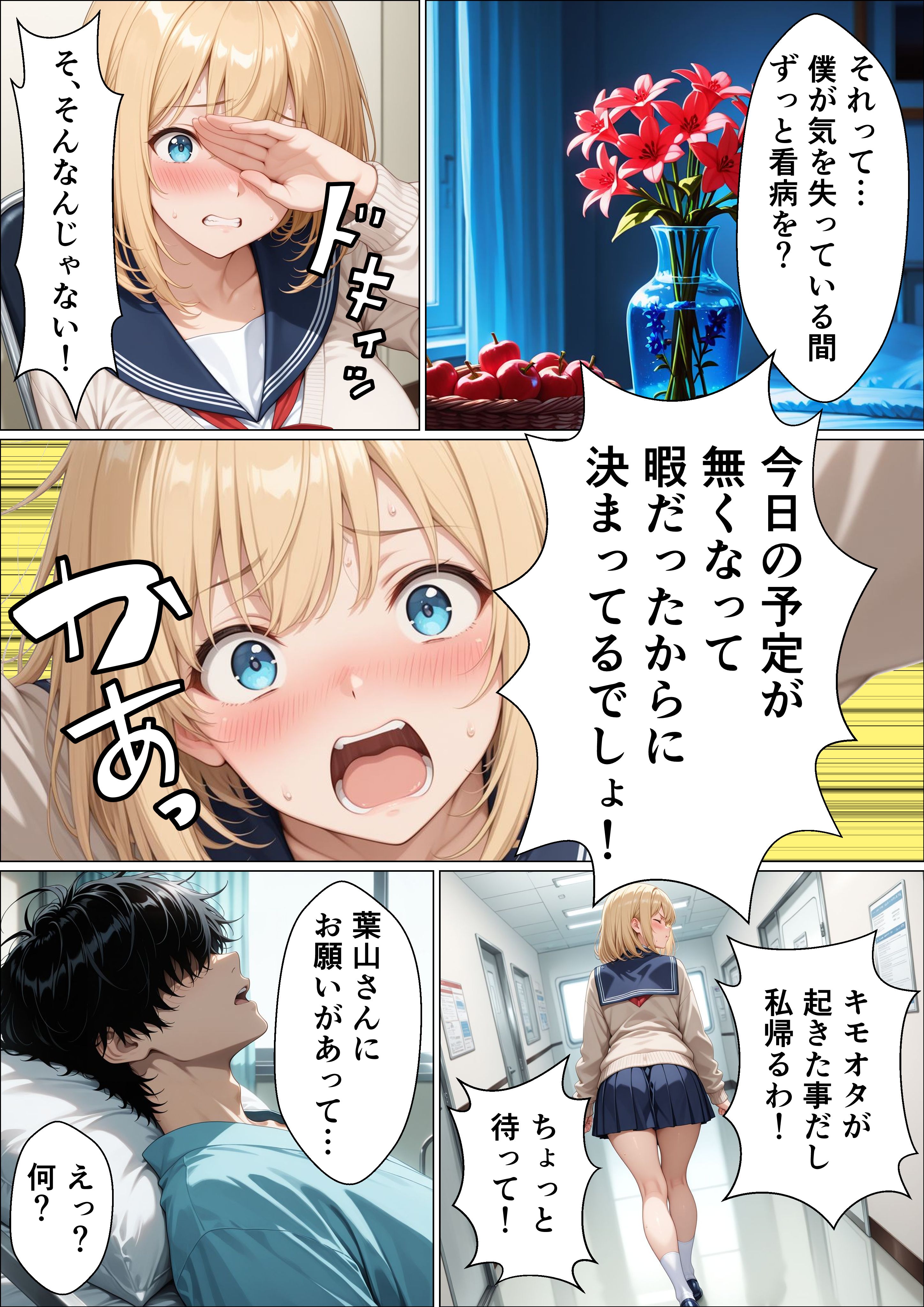 【画像】ギャルさん「フェラだけだからね…！」【女番長ギャルが事故で自分をかばった陰キャ転校生にご奉仕セックスする話】