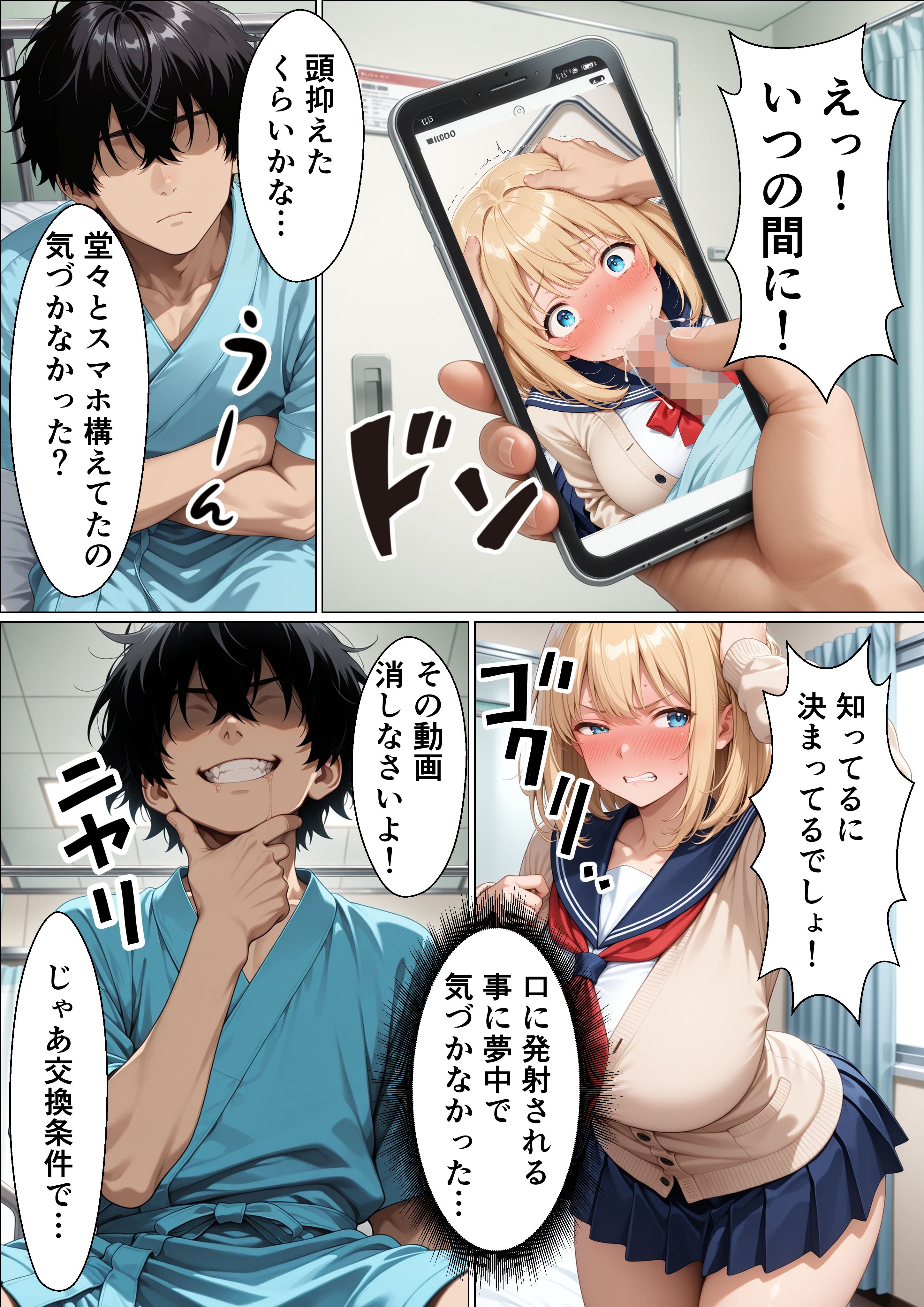 【画像】ギャルさん「フェラだけだからね…！」【女番長ギャルが事故で自分をかばった陰キャ転校生にご奉仕セックスする話】