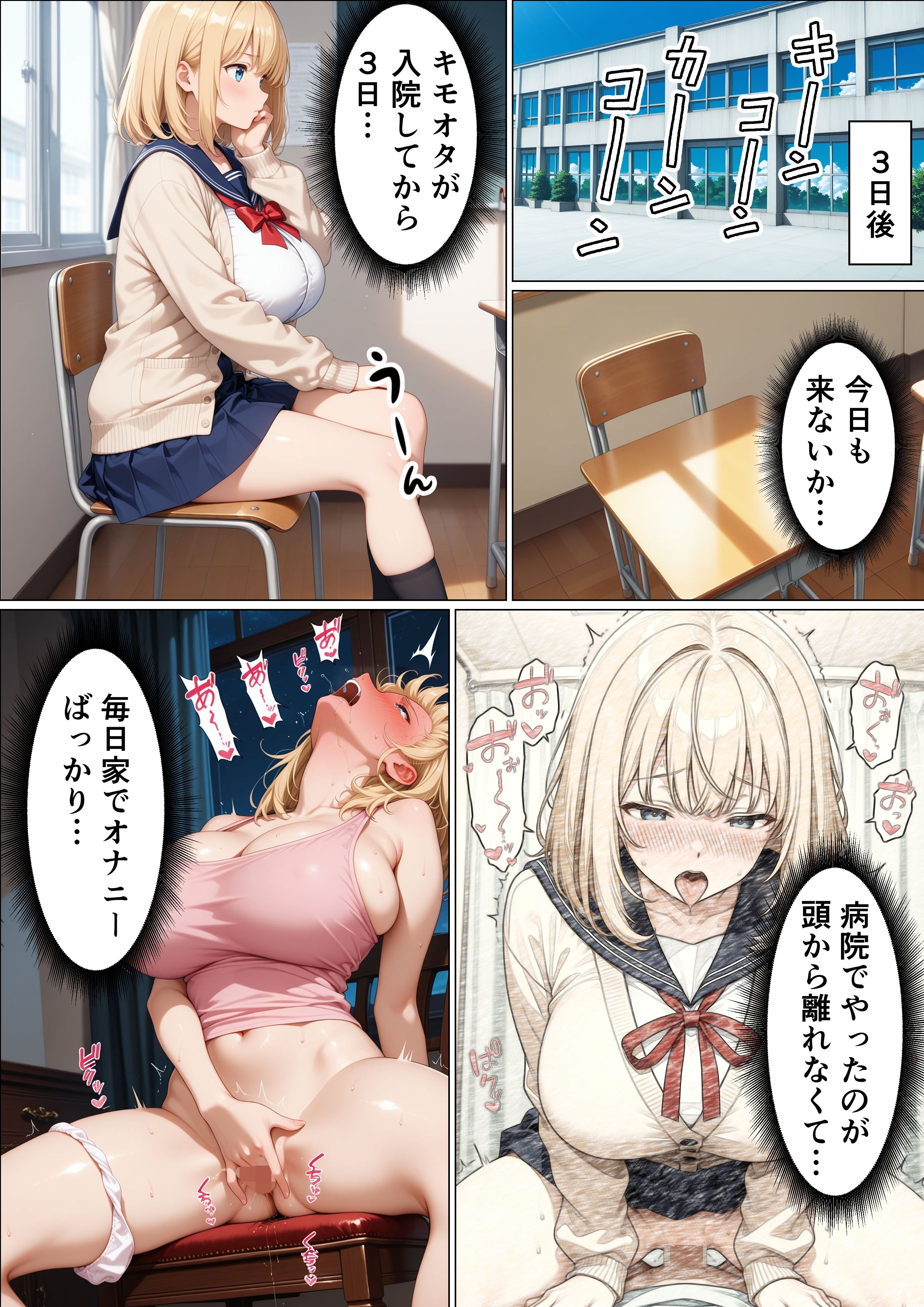 【画像】ギャルさん「フェラだけだからね…！」【女番長ギャルが事故で自分をかばった陰キャ転校生にご奉仕セックスする話】