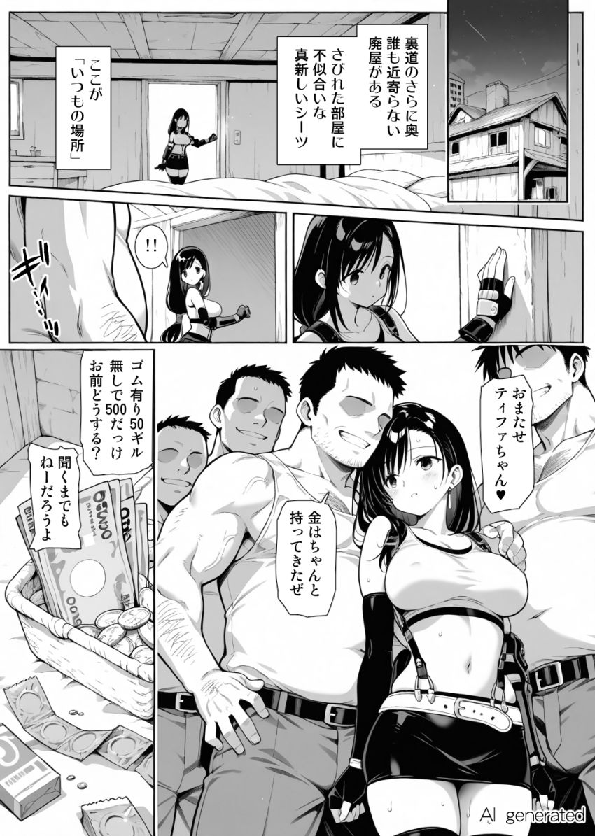 【同人】男さん「おー♥トロけてんなぁ♥」スラムでこんな格好してたらこうなるって女さん【FF7】