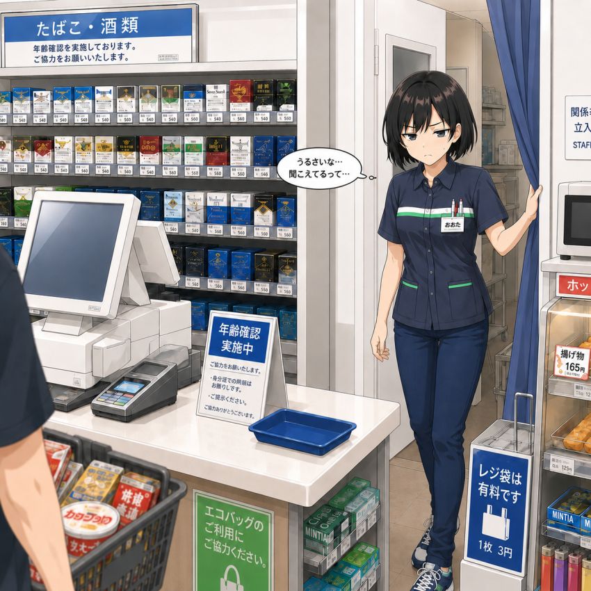 【画像】女さん「準備しますので少々お待ちください…」コンビニの支払いを催眠アプリで会計してみた