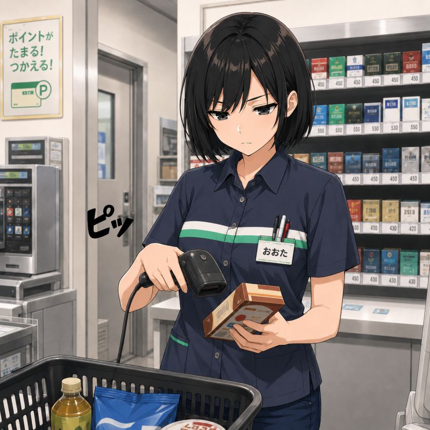 【画像】女さん「準備しますので少々お待ちください…」コンビニの支払いを催眠アプリで会計してみた