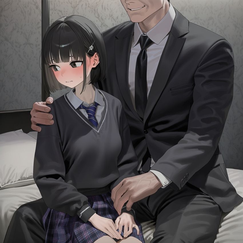 【画像】パパ活で出会ったおじさんとのエッチが忘れられないJKさん
