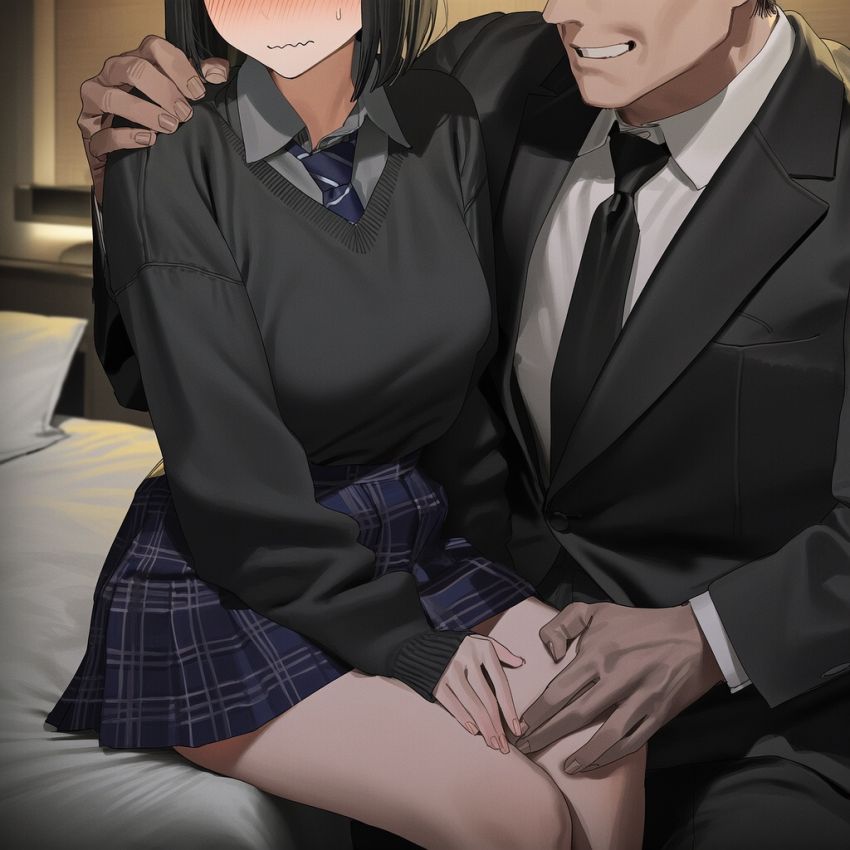 【画像】パパ活で出会ったおじさんとのエッチが忘れられないJKさん