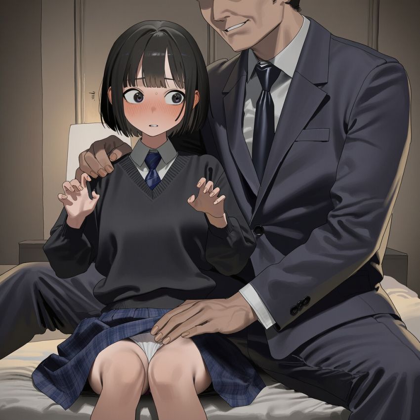 【画像】パパ活で出会ったおじさんとのエッチが忘れられないJKさん