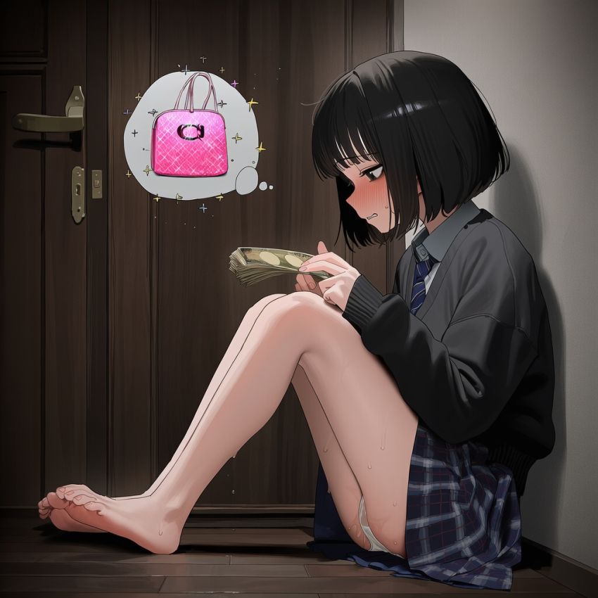 【画像】パパ活で出会ったおじさんとのエッチが忘れられないJKさん