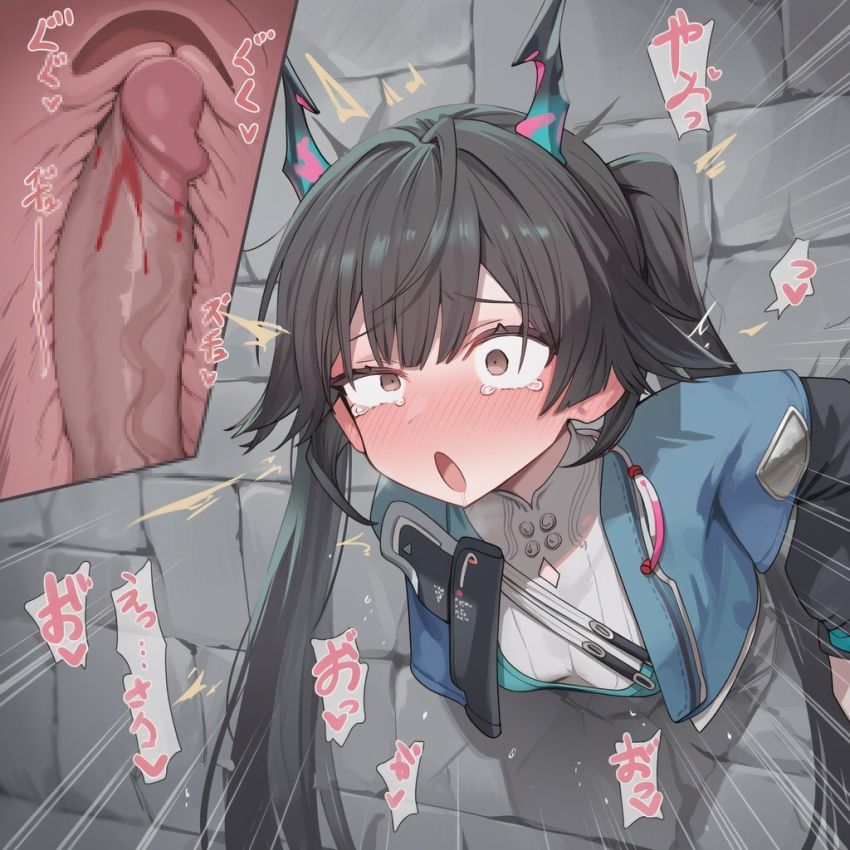 【画像】男さん「無料の肉便器で童貞卒業だ♥」歩いてたら壁にハマってる女を発見！みんなで使ってみたｗ