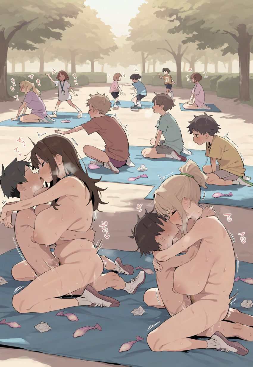 【画像】男くん「やっべ～♥これ全部孕ませていいのかよ～♥」夏のラジオ体操から体育祭まで常識改変でヤリまくり