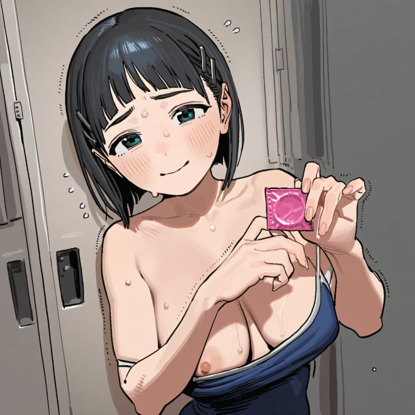 【画像】更衣室でオナっているところをコーチに見られた水泳女子さん言いなりになってしまう【SAO】