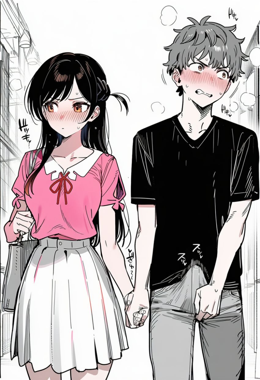 【画像】彼氏とのセッ●スを写真に撮られ脅されてしまう彼女【彼女、お借りします】