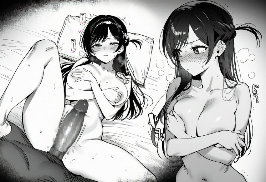 【画像】彼氏とのセッ●スを写真に撮られ脅されてしまう彼女【彼女、お借りします】