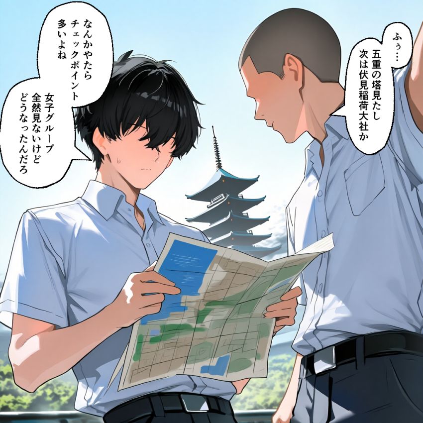 【画像】男さん「誰のメスなのかアピールしとかないとな♥」女子生徒を調教して修学旅行で乱交してしまうおっさん教師